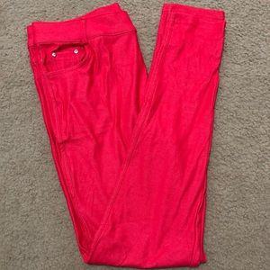 Honey and Lace Red Jeggings - XL